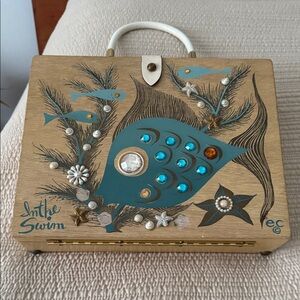 Enid Collins “In the Swim” Jeweled Fish Design Handbag 1963